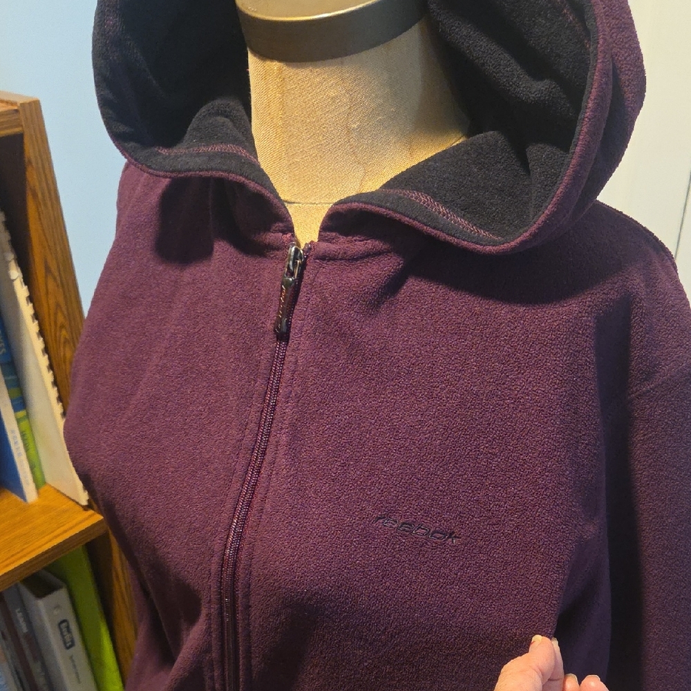 Reebok Women's Dark Purple Fleece Jacket